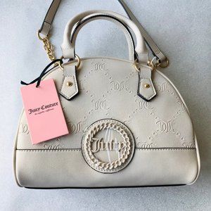 Juicy Couture Angel Crossbody Satchel Bag Stay in Circle Bowler 10”W x 8”H x 3”D